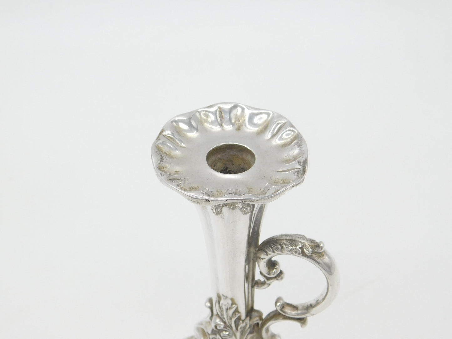 Victorian Sterling Silver Chamberstick 'Go-To-Bed' Antique 1850 Sheffield