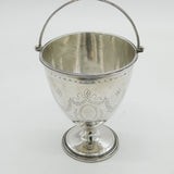 George III Sterling Silver Swing-Handle Sugar Basket Antique 1783 London