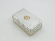 George IV Sterling Silver Cut Glass Vanity Box 'Countess Vane' Antique 1823 London