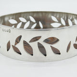 Contemporary Sterling Silver & Turned Wooden Bottle Coaster Vintage 1977 London