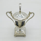 19th Century French .950 Silver Pedestal Nouveau Mustard Pot Antique c1880