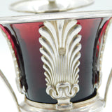 19th Century French .950 Silver Pedestal Nouveau Mustard Pot Antique c1880