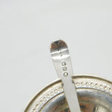 19th Century French .950 Silver Pedestal Nouveau Mustard Pot Antique c1880