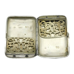 Victorian Silver Cigarette Case Antique