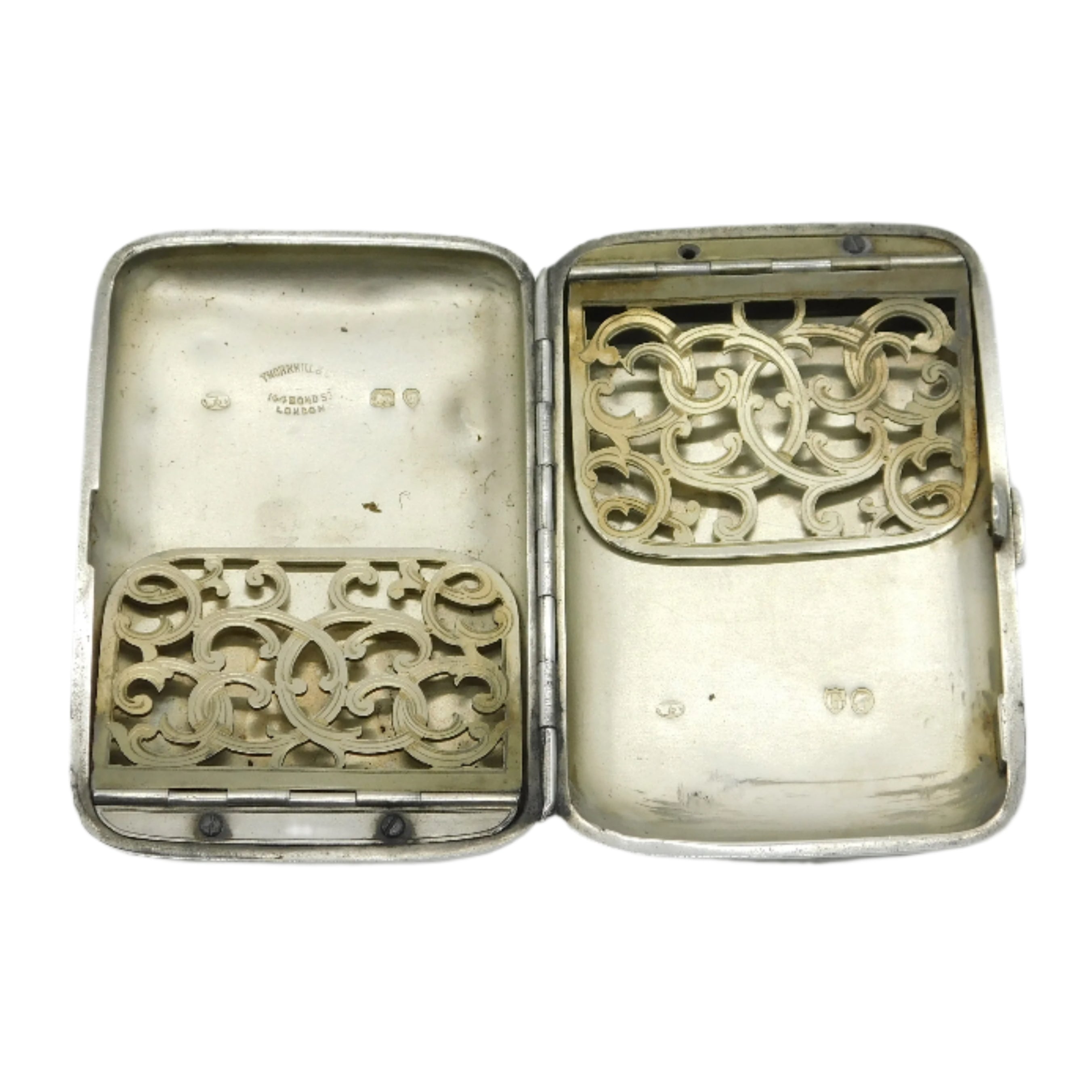 Victorian Silver Cigarette Case Antique