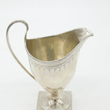 Georgian Sterling Silver Pedestal Cream Jug Antique 1792 London George III