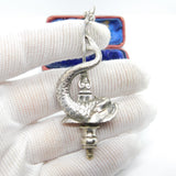 Georgian Irish Sterling Silver Cast Dolphin Form Finial Samuel Neville Dublin
