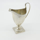 Georgian Sterling Silver Pedestal Cream Jug Antique 1792 London George III