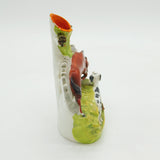 Victorian Staffordshire Flat Back Horse & Hound Figure Group Antique c1850