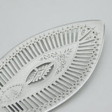 George III Sterling Silver Floral Pattern Fish Slice Antique 1784 London