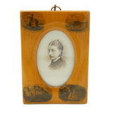 Victorian Mauchline Ware Isle of Man Interest Picture Frame Antique c1850