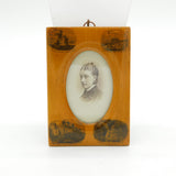 Victorian Mauchline Ware Isle of Man Interest Picture Frame Antique c1850