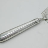 George III Sterling Silver Floral Pattern Fish Slice Antique 1784 London