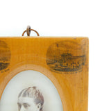 Victorian Mauchline Ware Isle of Man Interest Picture Frame Antique c1850