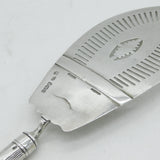 George III Sterling Silver Floral Pattern Fish Slice Antique 1784 London