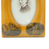 Victorian Mauchline Ware Isle of Man Interest Picture Frame Antique c1850