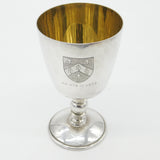 Sterling Silver Armorial Chalice Goblet Pershore Millenium Vintage 1971 Birmingham