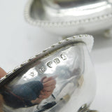 George III Sterling Silver Light Infantry Military Salt Cellars Antique 1808 London