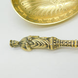 Pair 19th Century Sterling Silver Gilt Large Apostle Spoons Antique c1860 French