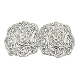 Victorian Sterling Silver Cherub Pattern Nurses Buckle Antique 1901 Chester