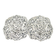 Victorian Sterling Silver Cherub Pattern Nurses Buckle Antique 1901 Chester