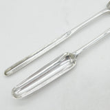 Victorian Pair of Sterling Silver Bone Marrow Scoops Antique 1861 London