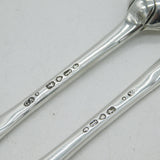 Victorian Pair of Sterling Silver Bone Marrow Scoops Antique 1861 London