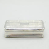 George III Sterling Silver Scottish Interest Snuff Box Antique 1799 Birmingham