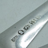 Exeter Provincial George III Sterling Silver Bright Cut Servings Spoons Antique 1796