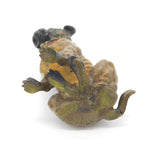 Cold Painted Vienna Bronze Dog Bulldog Figurine Antique Victorian c1880