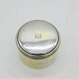 George III Sterling Silver Gilt Crested Trinket Pot Antique 1816 London