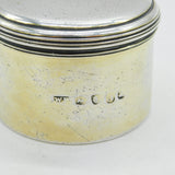 George III Sterling Silver Gilt Crested Trinket Pot Antique 1816 London