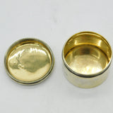 George III Sterling Silver Gilt Crested Trinket Pot Antique 1816 London