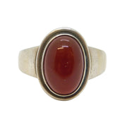 Georg Jensen Sterling Silver Design 46B by Harald Nielsen Agate Ring Vintage