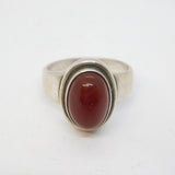 Georg Jensen Sterling Silver Design 46B by Harald Nielsen Agate Ring Vintage