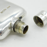 Asprey Edwardian Sterling Silver Ladies Hip Flask Antique 1905 London