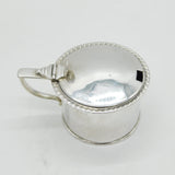 George IV Large Sterling Silver Barrel Mustard Pot Antique 1822 London