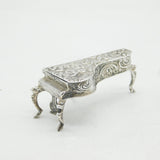 Edwardian Sterling Silver Piano Miniature Snuff Box Antique 1906 Chester