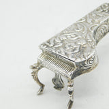 Edwardian Sterling Silver Piano Miniature Snuff Box Antique 1906 Chester