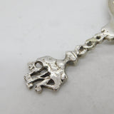 Sterling Silver Windmill & Ship Pattern Tea Caddy Spoon Antique 1917 London