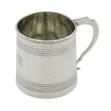 Victorian Sterling Silver 'Gift from the Butler' Christening Mug Antique 1870 Sheffield