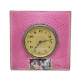 Antique Silver Enamel Pocket Watch Clock 