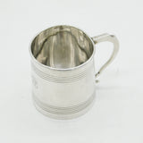 Victorian Sterling Silver 'Gift from the Butler' Christening Mug Antique 1870 Sheffield