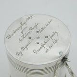 Victorian Sterling Silver 'Gift from the Butler' Christening Mug Antique 1870 Sheffield