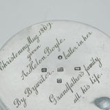 Victorian Sterling Silver 'Gift from the Butler' Christening Mug Antique 1870 Sheffield