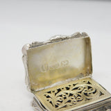 Victorian Nathaniel Mills Sterling Silver Purse Vinaigrette Antique 1842 Birmingham