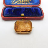 Georgian 9ct Rose Gold & Goldstone Set Brooch Pin Antique c1820