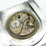 Sterling Silver Pink Guilloche Enamel Regency Scene Travelling Clock Antique 1911 Chester