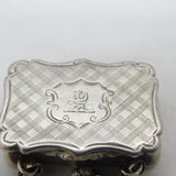 Victorian Nathaniel Mills Sterling Silver Purse Vinaigrette Antique 1842 Birmingham