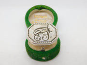 George III Cast Sterling Silver 'JJ' Monogram Fob Seal Antique 1812 London